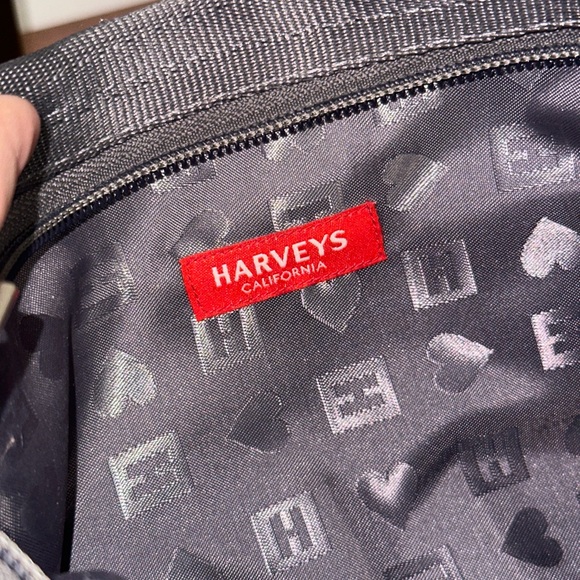 Harvey’s Blue Seatbelt crossbody purse- navy silver made in USA - Picture 8 of 14